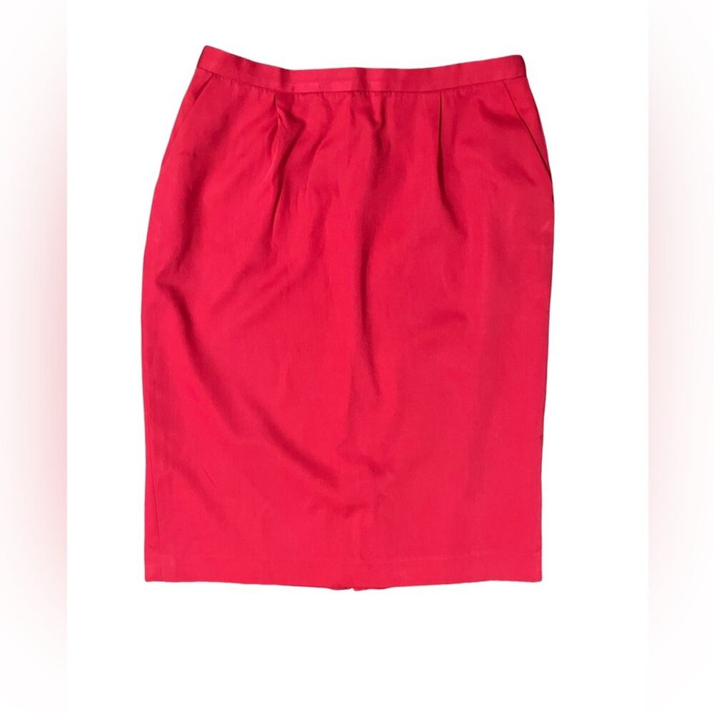 Pendleton Vibrant Red Pencil Skirt SIZE 14
